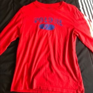Red Polo Ralph Lauren Long Sleeve Shirt
